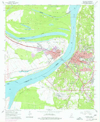 Download a high-resolution, GPS-compatible USGS topo map for Natchez, MS (1977 edition)