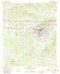 1966 Map of Newton, 1982 Print