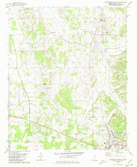 Download a high-resolution, GPS-compatible USGS topo map for Northwest Pontotoc, MS (1981 edition)