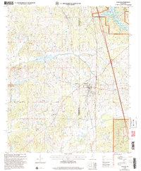 preview thumbnail of historical topo map of Oakland, MS in 2000