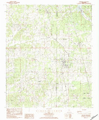 preview thumbnail of historical topo map of Oakland, MS in 1983