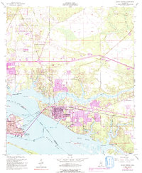 Download a high-resolution, GPS-compatible USGS topo map for Ocean Springs, MS (1991 edition)