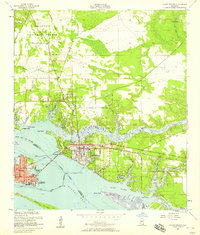 Download a high-resolution, GPS-compatible USGS topo map for Ocean Springs, MS (1958 edition)