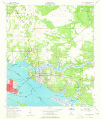 Download a high-resolution, GPS-compatible USGS topo map for Ocean Springs, MS (1965 edition)