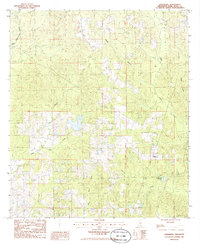 Download a high-resolution, GPS-compatible USGS topo map for Orvisburg, MS (1986 edition)