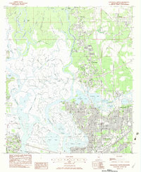 Download a high-resolution, GPS-compatible USGS topo map for Pascagoula North, MS (1983 edition)