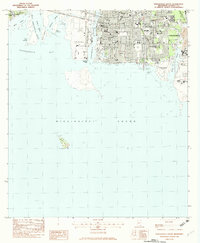 Download a high-resolution, GPS-compatible USGS topo map for Pascagoula South, MS (1982 edition)