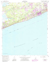 Download a high-resolution, GPS-compatible USGS topo map for Pass Christian, MS (1985 edition)