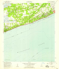 Download a high-resolution, GPS-compatible USGS topo map for Pass Christian, MS (1958 edition)