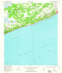 Download a high-resolution, GPS-compatible USGS topo map for Pass Christian, MS (1965 edition)
