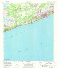 Download a high-resolution, GPS-compatible USGS topo map for Pass Christian, MS (1971 edition)