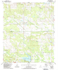 preview thumbnail of historical topo map of Pheba, MS in 1987