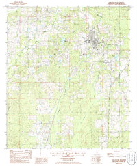 Download a high-resolution, GPS-compatible USGS topo map for Poplarville, MS (1986 edition)