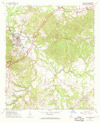 Download a high-resolution, GPS-compatible USGS topo map for Port Gibson, MS (1970 edition)