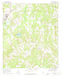 preview thumbnail of historical topo map of Jefferson Davis County, MS in 1970