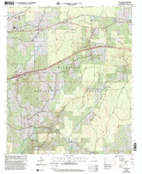 Download a high-resolution, GPS-compatible USGS topo map for Pulaski, MS (2002 edition)