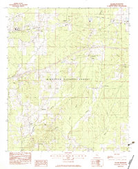 Download a high-resolution, GPS-compatible USGS topo map for Pulaski, MS (1983 edition)