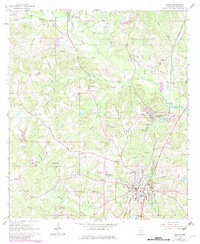 Download a high-resolution, GPS-compatible USGS topo map for Purvis, MS (1982 edition)