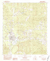 preview thumbnail of historical topo map of Quitman, MS in 1983