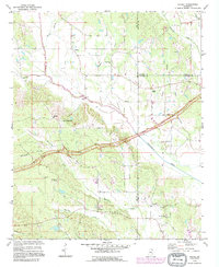 preview thumbnail of historical topo map of Lee County, MS in 1992