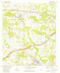 preview thumbnail of historical topo map of Raymond, MS in 1980