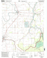 preview thumbnail of historical topo map of Sharkey County, MS in 2000