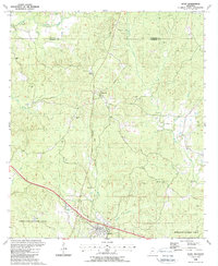 Download a high-resolution, GPS-compatible USGS topo map for Roxie, MS (1988 edition)
