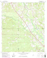 preview thumbnail of historical topo map of Covington County, MS in 1965