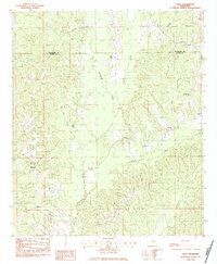 preview thumbnail of historical topo map of Clarke County, MS in 1983