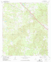 preview thumbnail of historical topo map of Rankin County, MS in 1971
