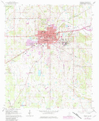 preview thumbnail of historical topo map of Starkville, MS in 1965