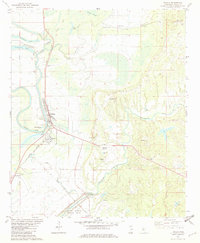Download a high-resolution, GPS-compatible USGS topo map for Tchula, MS (1982 edition)