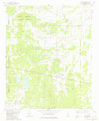 Download a high-resolution, GPS-compatible USGS topo map for Thaxton, MS (1981 edition)