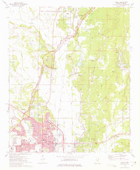 1973 Map of Tupelo, MS, 1975 Print