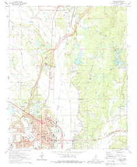 1973 Map of Tupelo, MS, 1988 Print