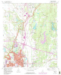 preview thumbnail of historical topo map of Tupelo, MS in 1992