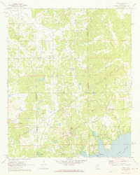 preview thumbnail of historical topo map of Lafayette County, MS in 1971