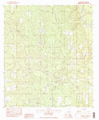 preview thumbnail of historical topo map of Vancleave, MS in 1982