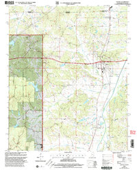 preview thumbnail of historical topo map of Walnut, MS in 2000