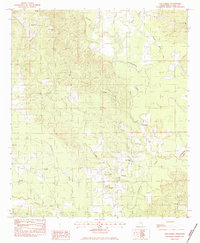 preview thumbnail of historical topo map of Clarke County, MS in 1983