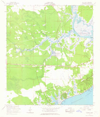 Download a high-resolution, GPS-compatible USGS topo map for Waveland, MS (1968 edition)