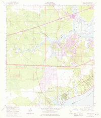 Download a high-resolution, GPS-compatible USGS topo map for Waveland, MS (1971 edition)