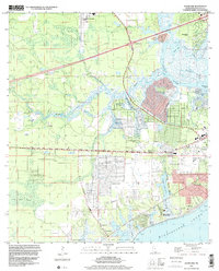 Download a high-resolution, GPS-compatible USGS topo map for Waveland, MS (1999 edition)
