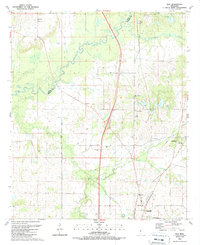 preview thumbnail of historical topo map of Madison County, MS in 1989