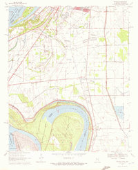 preview thumbnail of historical topo map of Washington County, MS in 1970