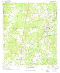 1972 Map of Wesson, 1974 Print