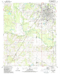 preview thumbnail of historical topo map of West Point, MS in 1987