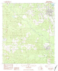 preview thumbnail of historical topo map of Wiggins, Stone County, MS in 1983