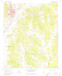 1966 Map of Winona, MS, 1981 Print