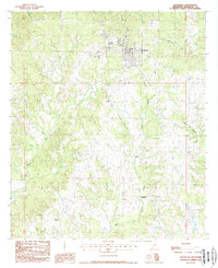 preview thumbnail of historical topo map of Woodville, MS in 1988